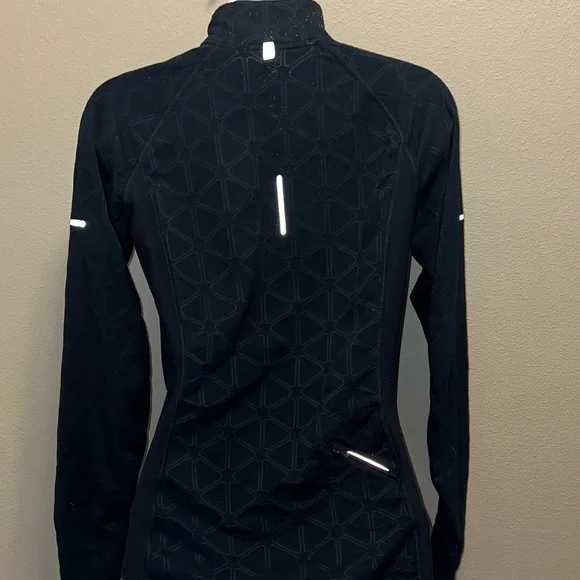 Nike Women’s Dri-FIT Reflective Element Geometric 1/2 Zip Run Pullover Black M - Picture 6 of 13